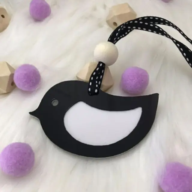 N80C Baby Pram Pendant Chain Chewable Bracelet Baby Mobile Teether Panda Bear  Toy Can Chew BPA Free Baby Teething Gift 2