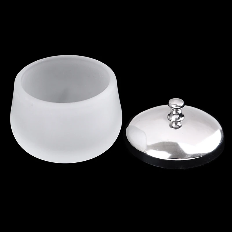 

Стеклянная зеркальная чашка с металлической крышкой, акриловый зеркальный держатель, инструменты для дизайна ногтей