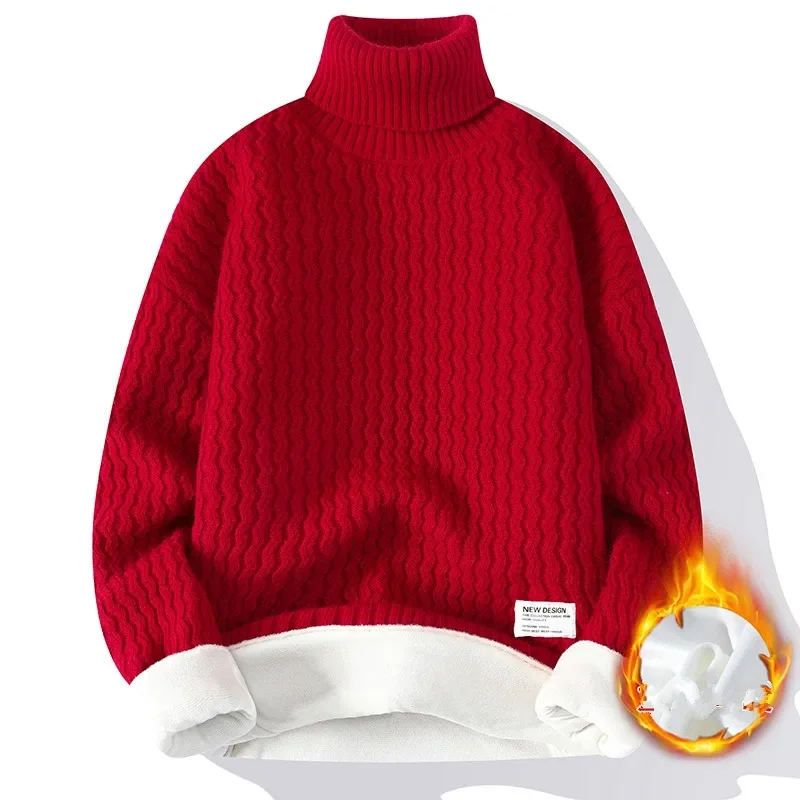 Männer Samt Pulli Kaufe Herren Tops Einfarbig Mittelkragen