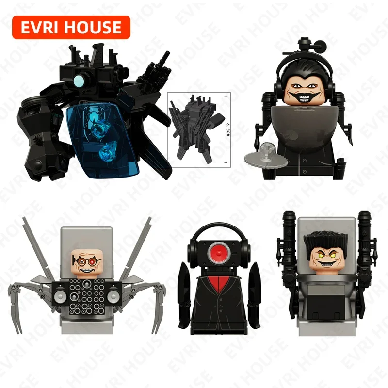 

Toilet Man Mini Bricks Action Figures Titan Cameraman Gman Assembly Building Blocks Toys for Children