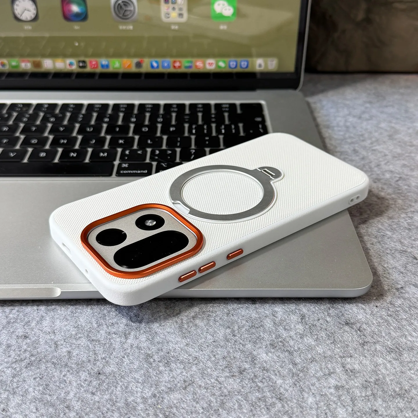Stylish 360° Rotating Stand Case with Lychee-textured Leather, Skin-friendly and Drop-proof Cover