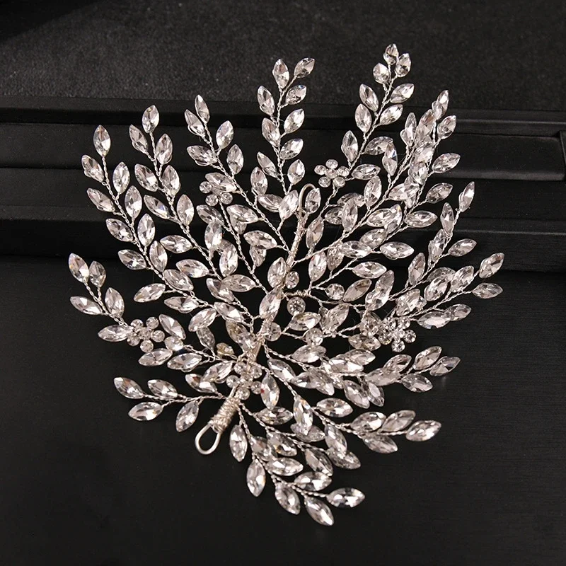 Silver Color Crystal Headband Hairband For Women Rhinestone Party Headband Bridal Wedding Hair Accessories Jewelry Gift hair accessories bridal hair accessories bridal jewelry set