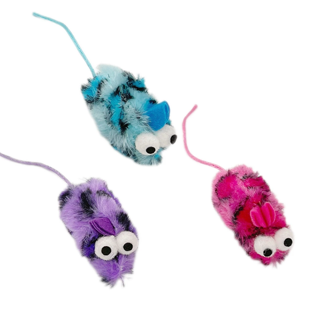 

3Pcs/Set Cat Toys Plush Simulation Mouse Toy For Cats Scratch Bite Resistance Cat Toys Interactive Scratching Pet Kitten Toys