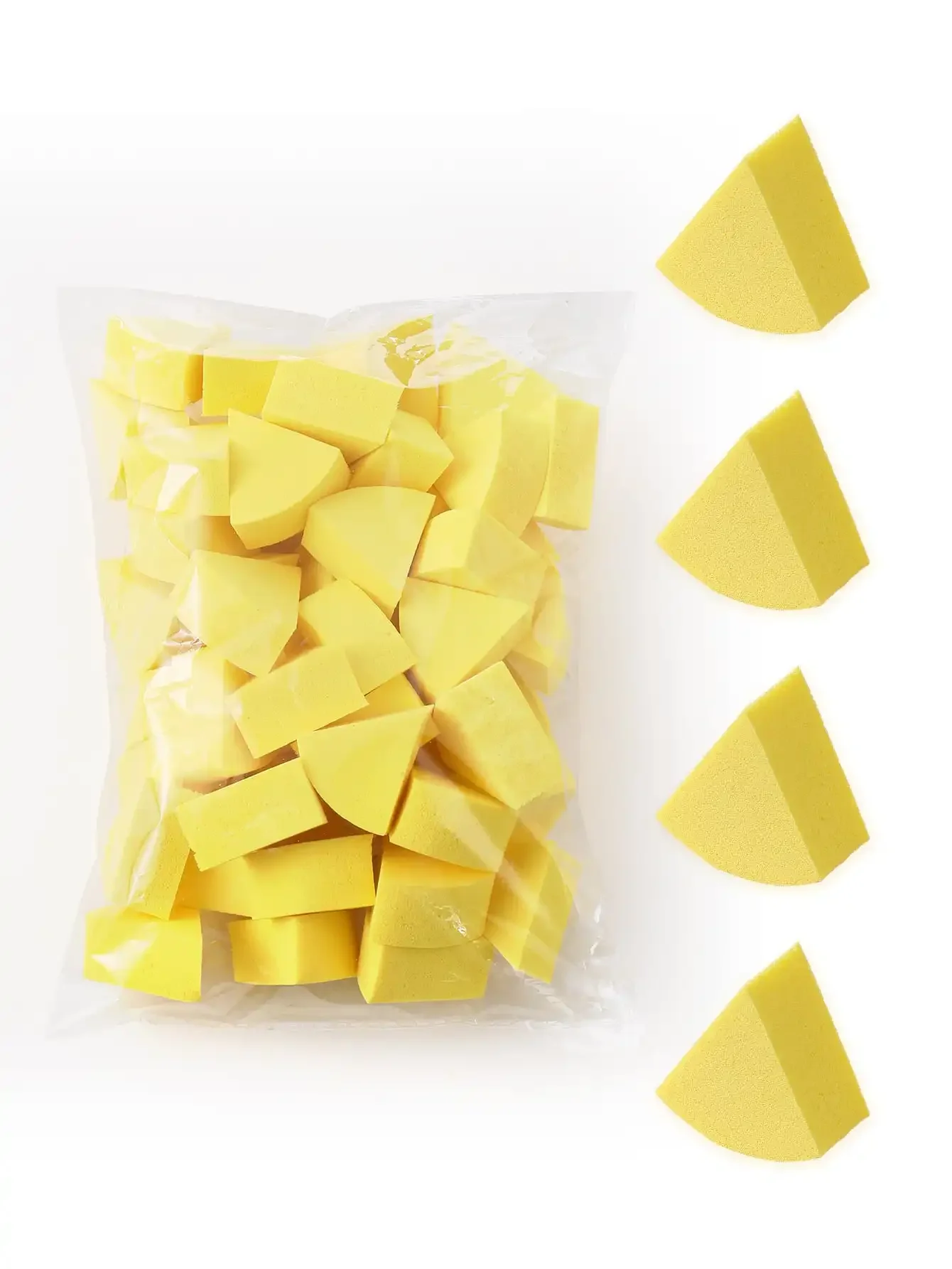 50PCS Fan Shaped Makeup Puff  Makeup Sponge,Suitable for  Powder Concealer, makeup applicator  Powder Puff  Beauty tools 4
