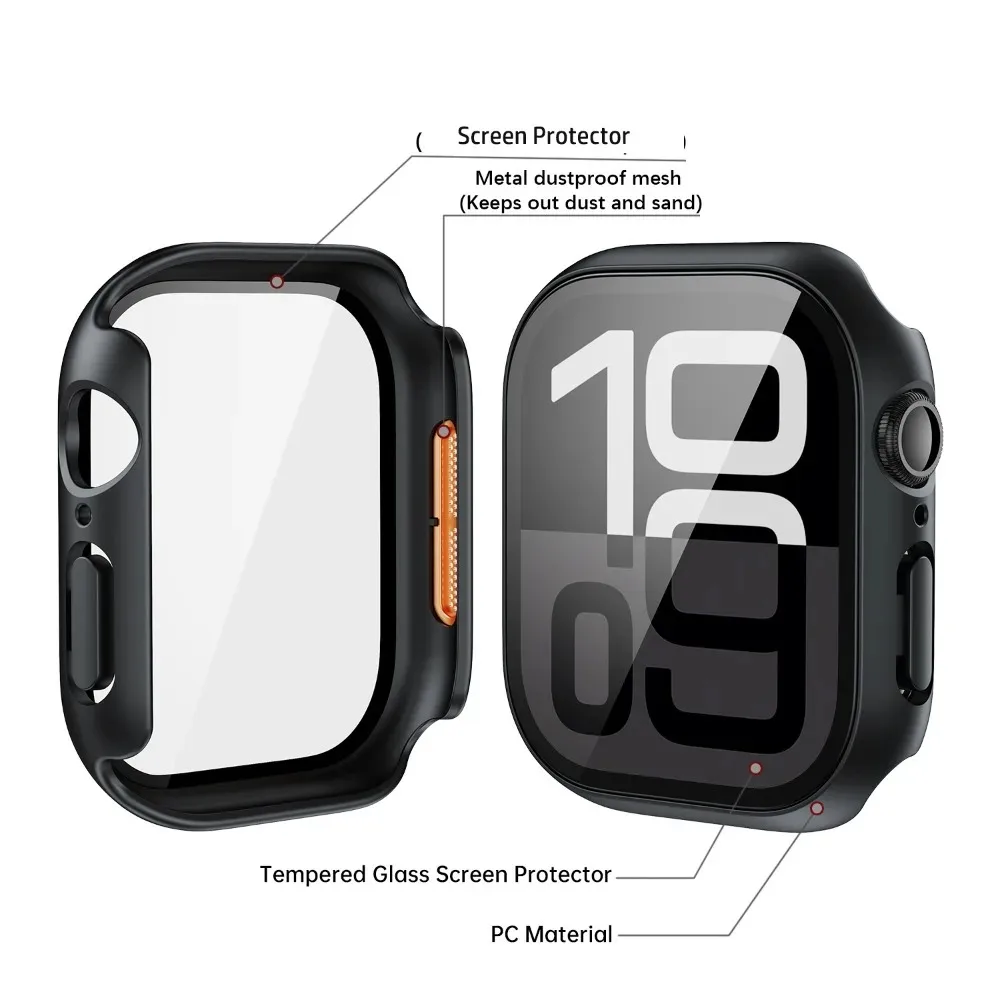 Durable Waterproof Case with Glass Screen Protector