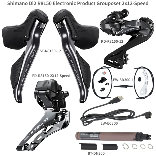 Shimano Ultegra Di2 R8150 2x12 Speed Groupset Road Rim Brake 