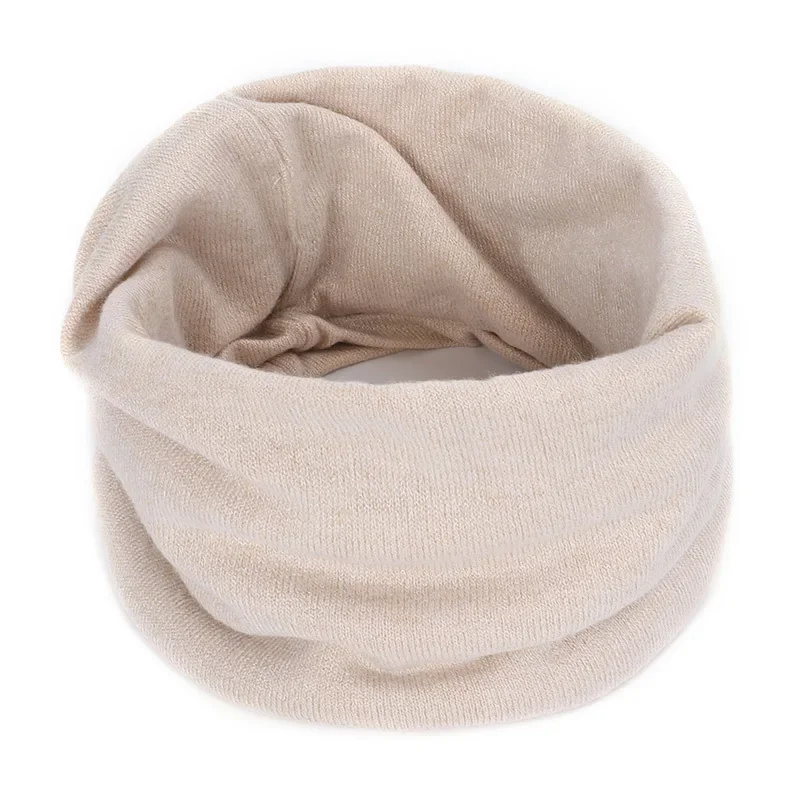 New Cashmere Winter Scarf for Baby Boys Girls Kids Knitted Scarves Unisex Elastic Mufflers Children Autumn Crochet Baby Scarf 3