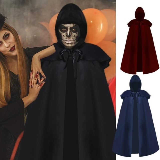 Halloween Stage Costume Short Hooded Cloak Wizard Vampire