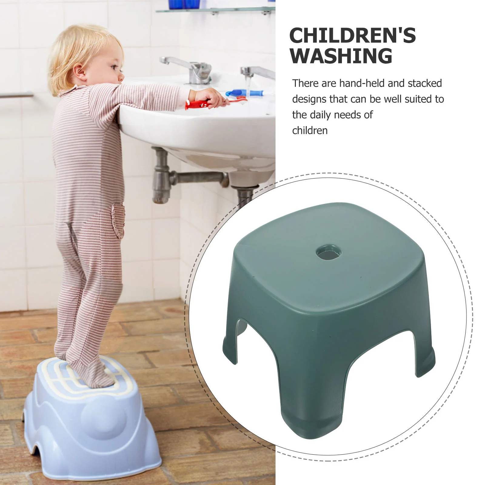 Foldable Foot Stools Low Stool Step for Adults Kids Toddlers Foot Toilet Stepping Steps Bathroom Foldable Plastic