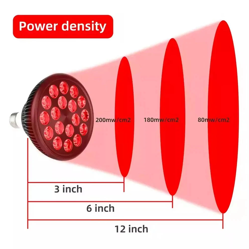 E27 Par38 54W 660nm Red Therapy Lamp 850nm Infrared Light LED E27 Bulbs