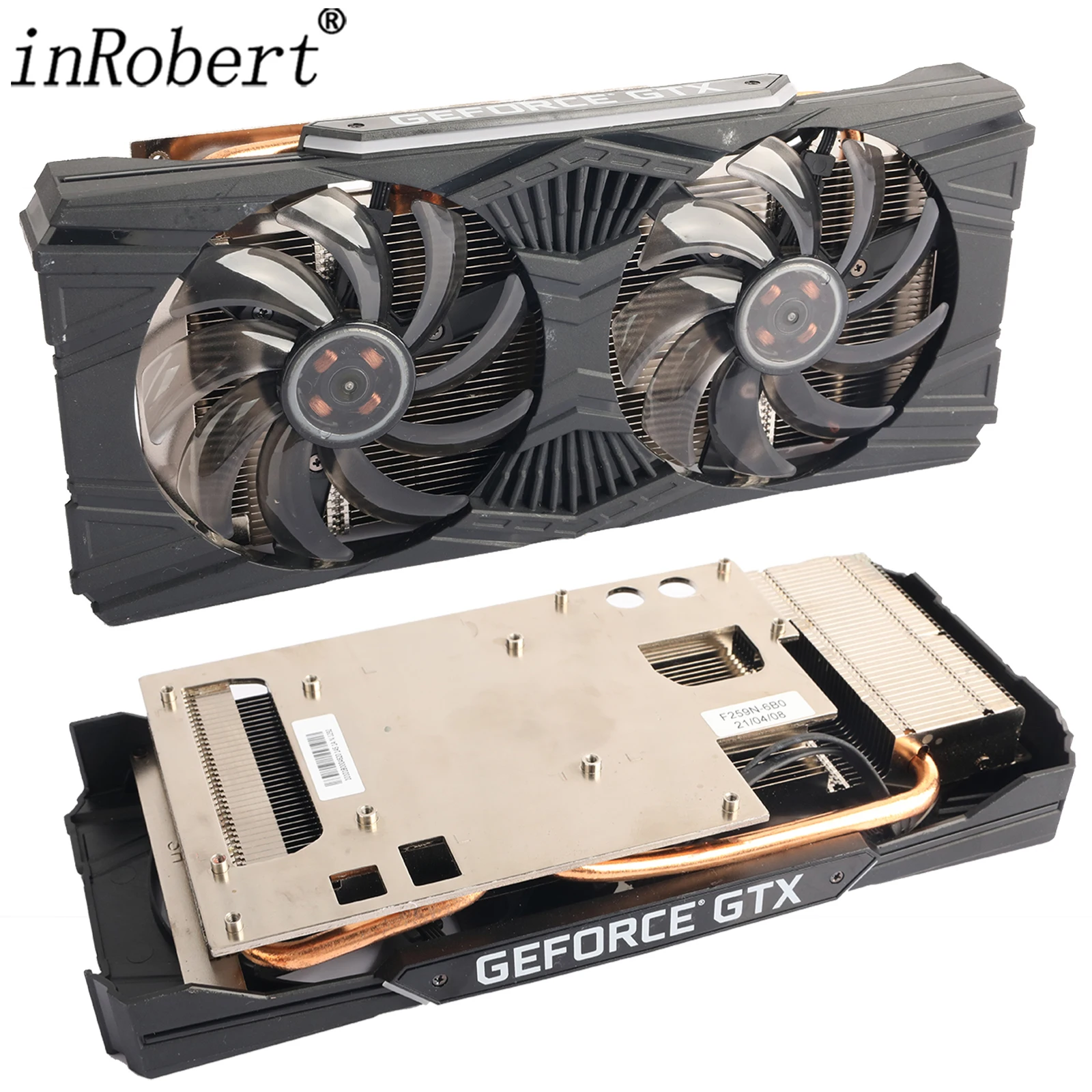 Ghost-placa Gráfica Dissipador de Refrigeração Placa de Vídeo Dissipador de Refrigeração Gtx 1660 1660s 1660ti Rtx 2060 2060s Fdc10h12s9-c