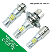 H4 H6 P15D BA20D Led Motorcycle Headlight Bulb Canbus 12V 24V Fog Light 16 SMD 10000LM Hi Lo Lamp Scooter Accessories Moto DRL