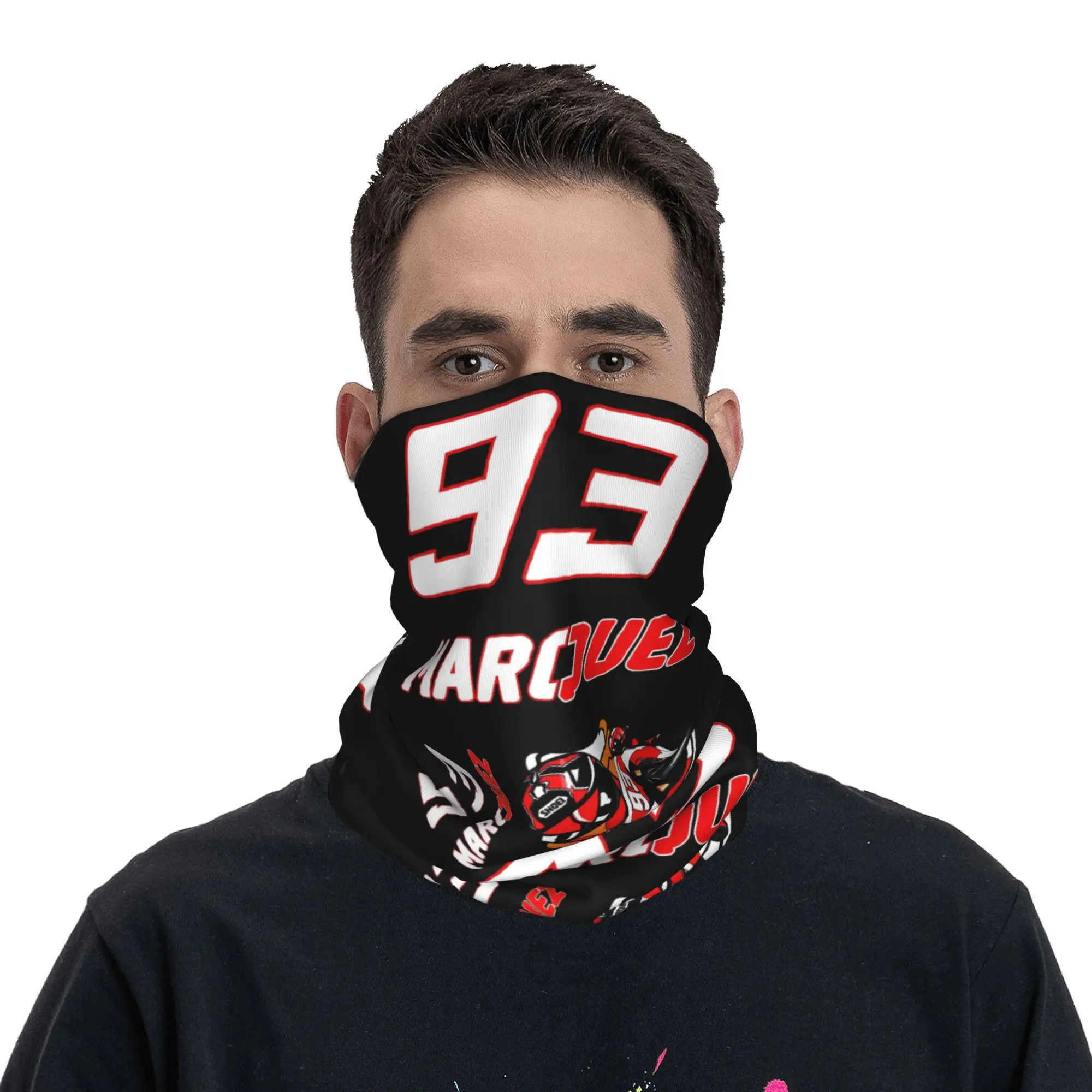 Motorcycle Bandana Winter Neck Warmer Men Windproof Wrap Face Scarf Motor-Marquezs Marxs For Hiking Gaiter Headband