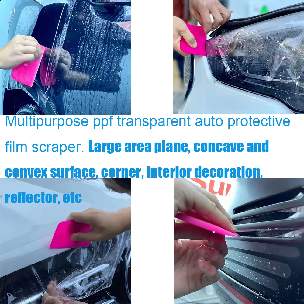 Car Tinting Tool TPU PPF Squeegee Clear Protect Film Applicator Soft Rubber Scraper Window Tint Water Wiper Glass Cleaning Tool vinyl squeegee,silicone squeegee,window tinting squeegee,automotive film tools,window tint squeegee