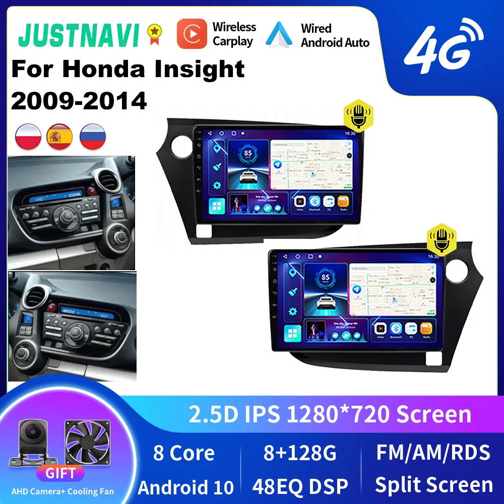 

Автомобильная Мультимедийная система JUSTNAVI, Android, для Honda vision 2009-2014, радио, стерео, навигация, видеоплеер, GPS, AI, голосовое CarPlay, головное устройство