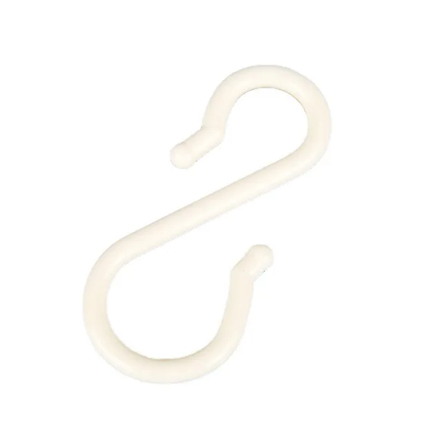 Crochet de porte derrière le crochet en forme de S, crochets de cuisine polyvalents pour garde-robe et vêtements, barre transversale universelle Portable pour salle de bain, crochet en plastique 8 pièces 6