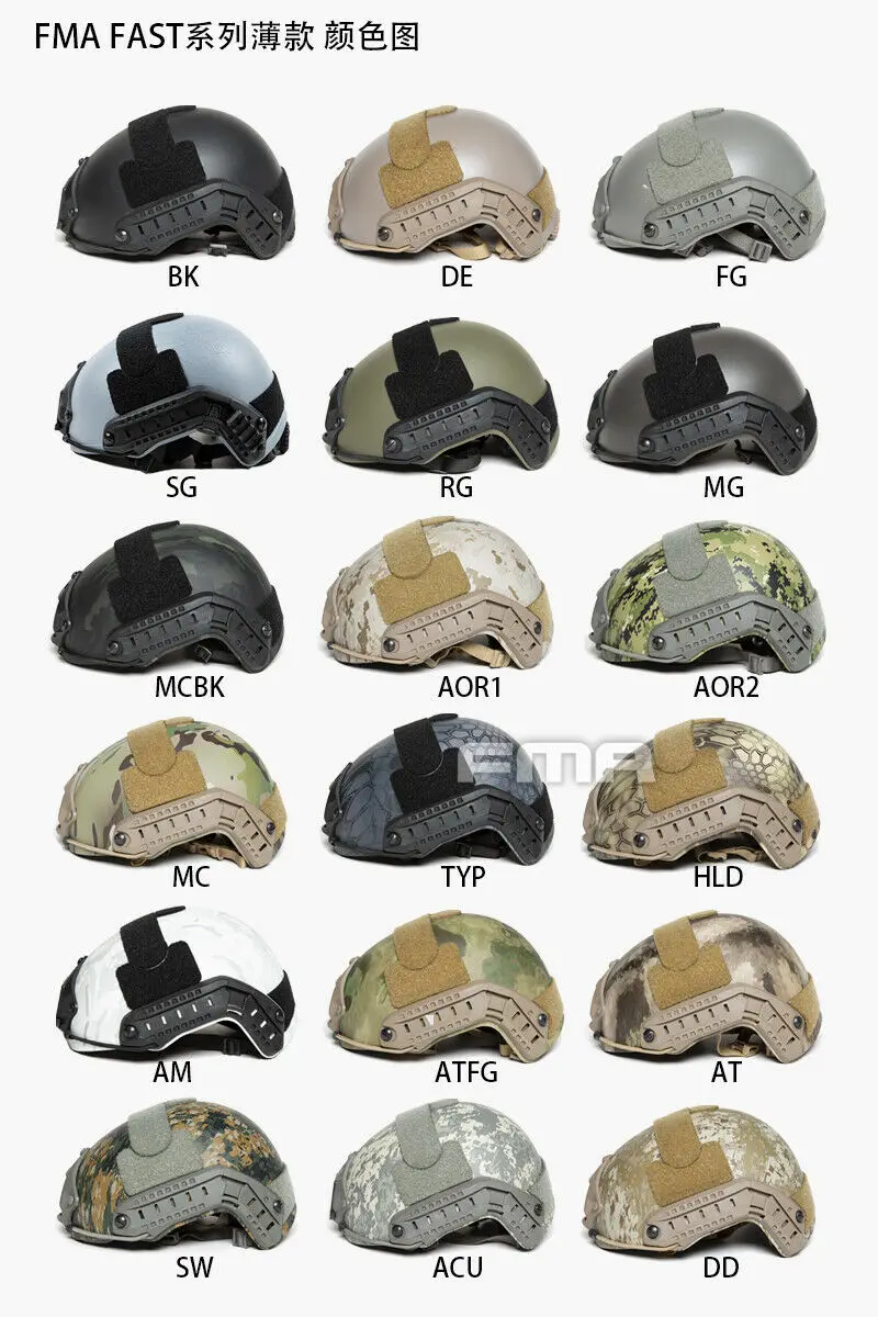 FMA Tactical Fast Base Jump Outdoor Ballistischer Helm Airsoft Paintball Jagd M/L L/XL – Detail 2