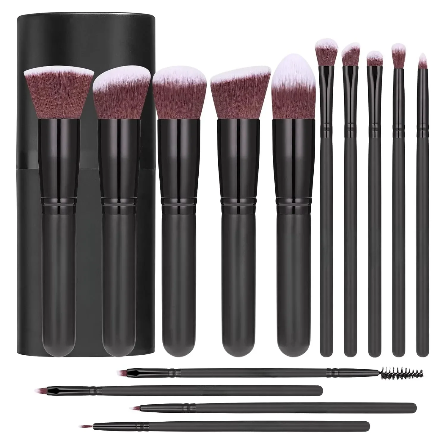 14PCS Makeup Brush Set, Soft Fluffy Foundation Contour Concealer Lip Eyeshadow Blending Brushes for Women Cosmetic Beauty Tools