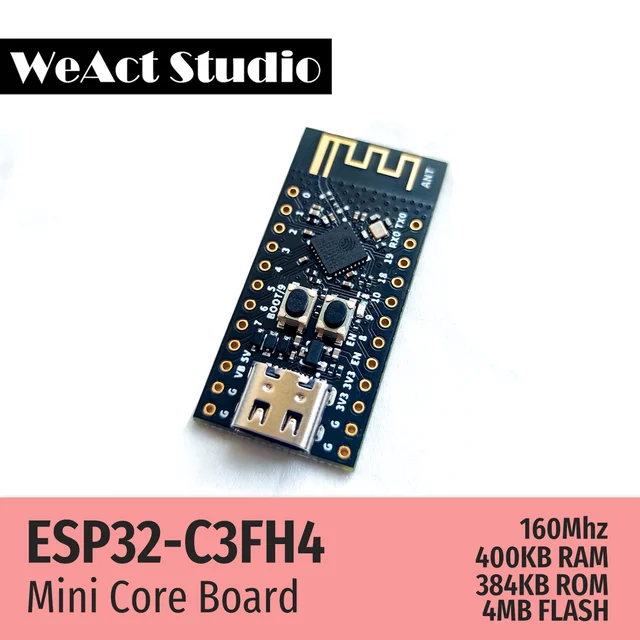 WeAct ESP32 ESP-32 ESP32C3 ESP32-C3FH4 Development Board Wireless WiFi Bluetooth-compatible Module Micropython 1