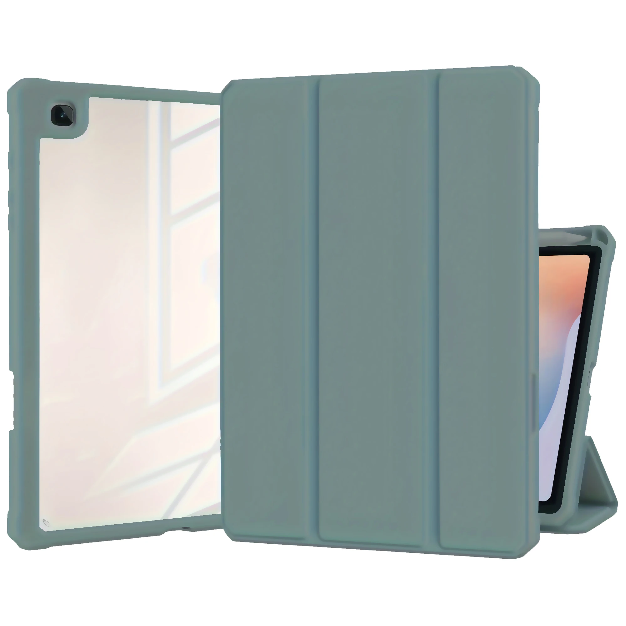 Premium Protective Case with S Pen Holder & Tri-Fold Stand for Samsung Galaxy Tab S6 Lite (10.4-Inch)