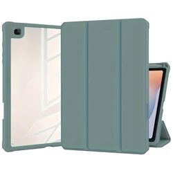 Premium Protective Case with S Pen Holder & Tri-Fold Stand for Samsung Galaxy Tab S6 Lite (10.4-Inch) (Dark Green)