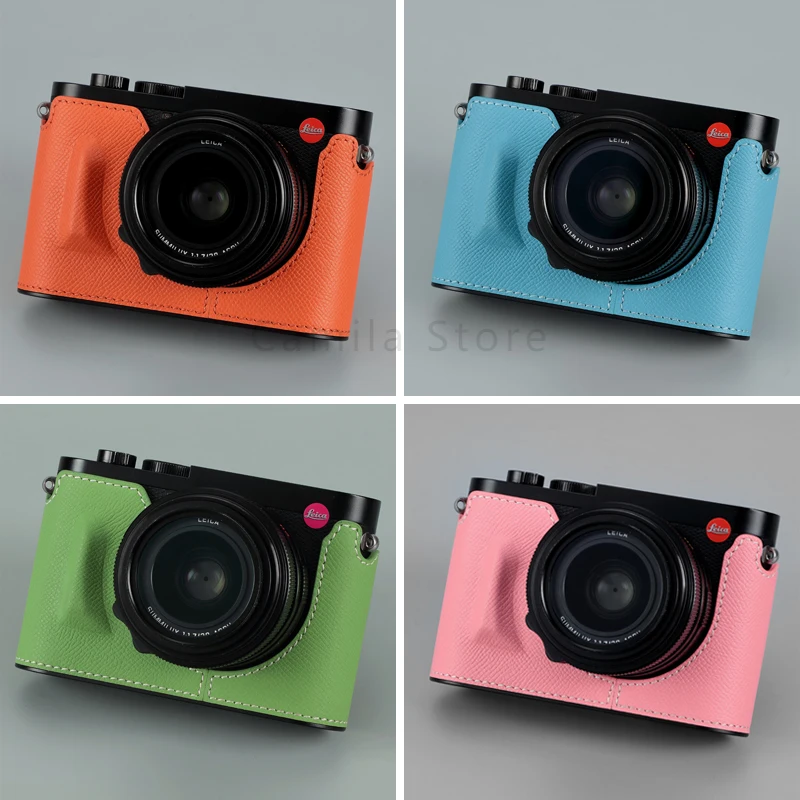 Custodia Protettiva Per Custodia Protettiva In Vera Pelle Di Vacchetta Per Fotocamera Fotografica Da Lavoro Manuale Per Leica Q2 Q2 Custodia Protettiv