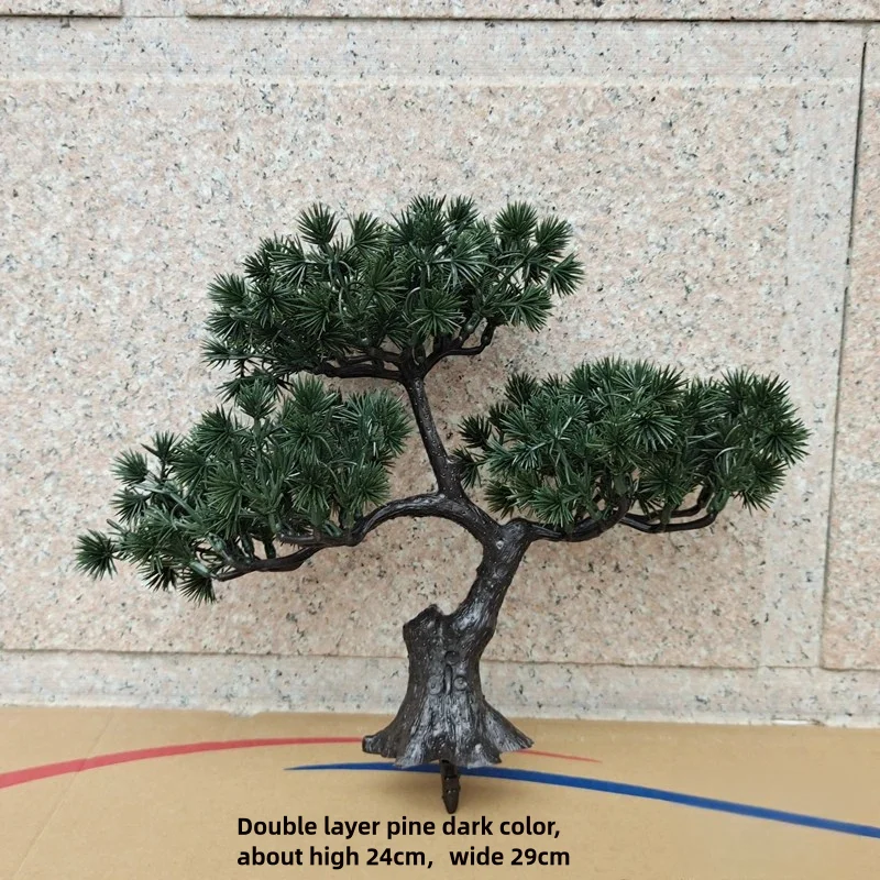Simulation Gastgebende Kiefer Bonsai Desktop Decor Simulation Pflanze Kleine Topf Wohnzimmer Grüne Pflanze Dekoration Ornamente – Detail 25