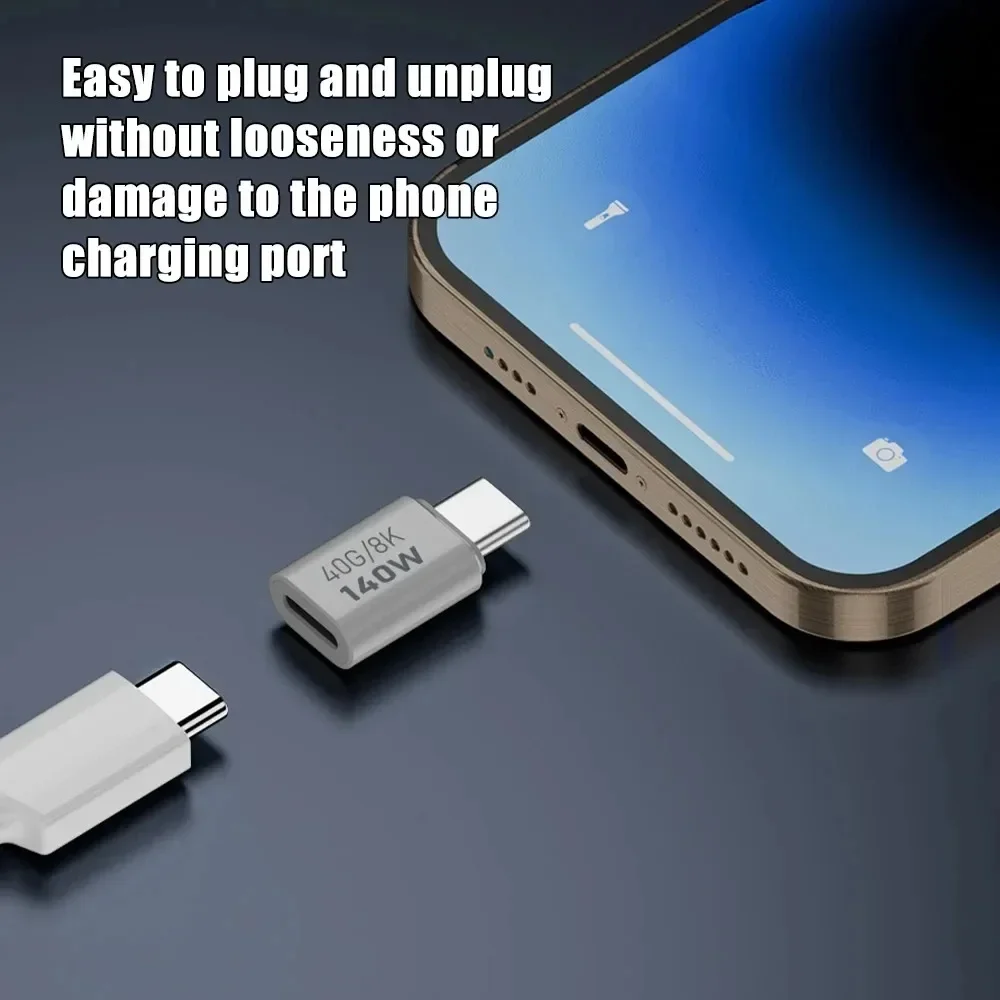140W USB C OTG 어댑터 PD 타입 C 암-수 어댑터 40Gbps 데이터 동기화 커넥터 맥북 에어 프로 노트북 마우스 액세서리용