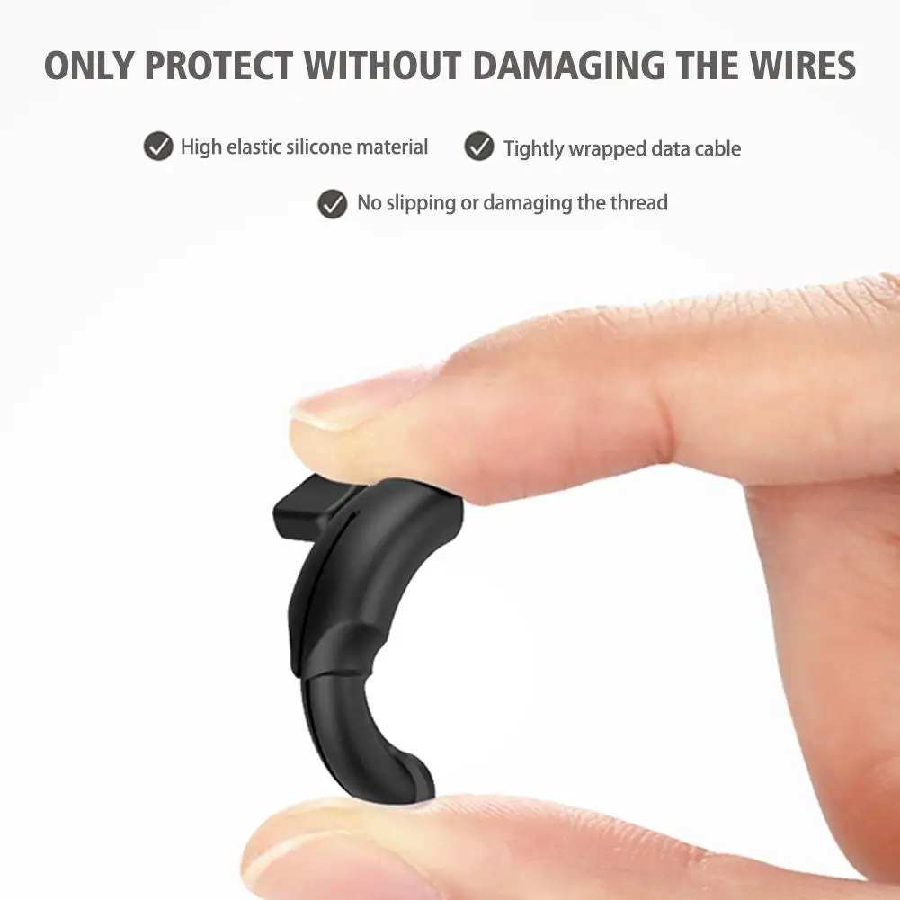 Cable Organizer Cable Protector Cable Wire Protector Charger Protective Cover Charger Protector Charger Protective Case Phone Adapter Protector Silicone Cable Protector Bites Wire Organizer Winder Saver For USB Charging Cable Data Line Earphones Cord Protector Cover