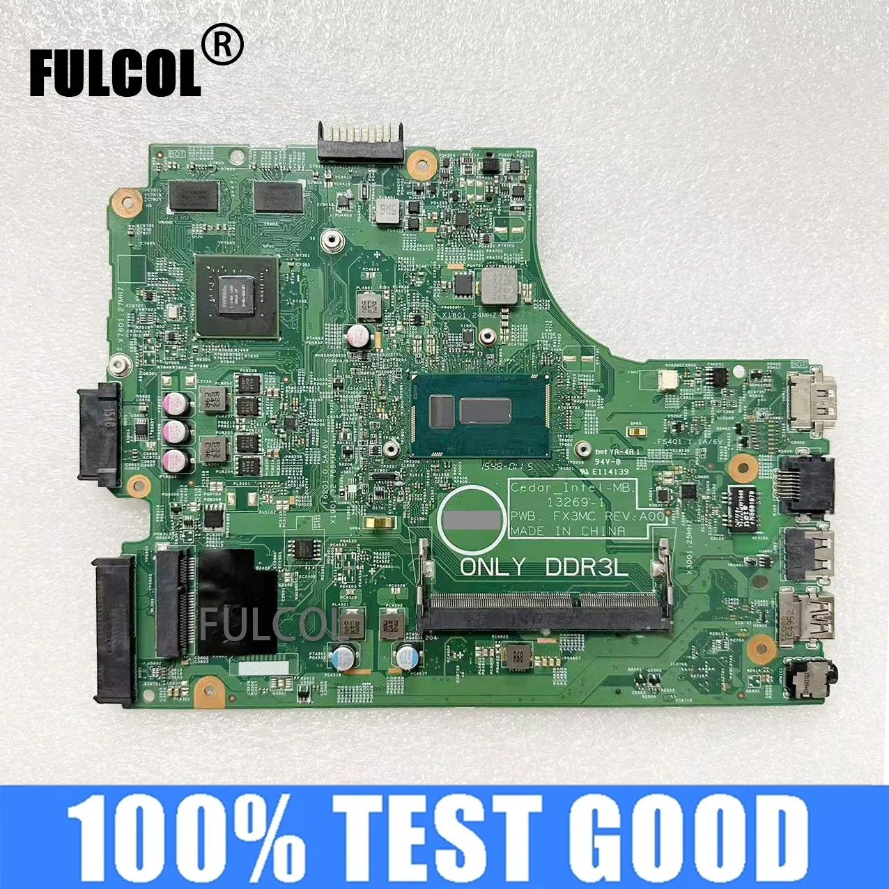 

Материнская плата для DELL Inspiron 15R 3543 13269-1 с процессором I5-5200U, 920 МБ, Φ 2 Гб, 0X4X4V, 100% Протестировано хорошо