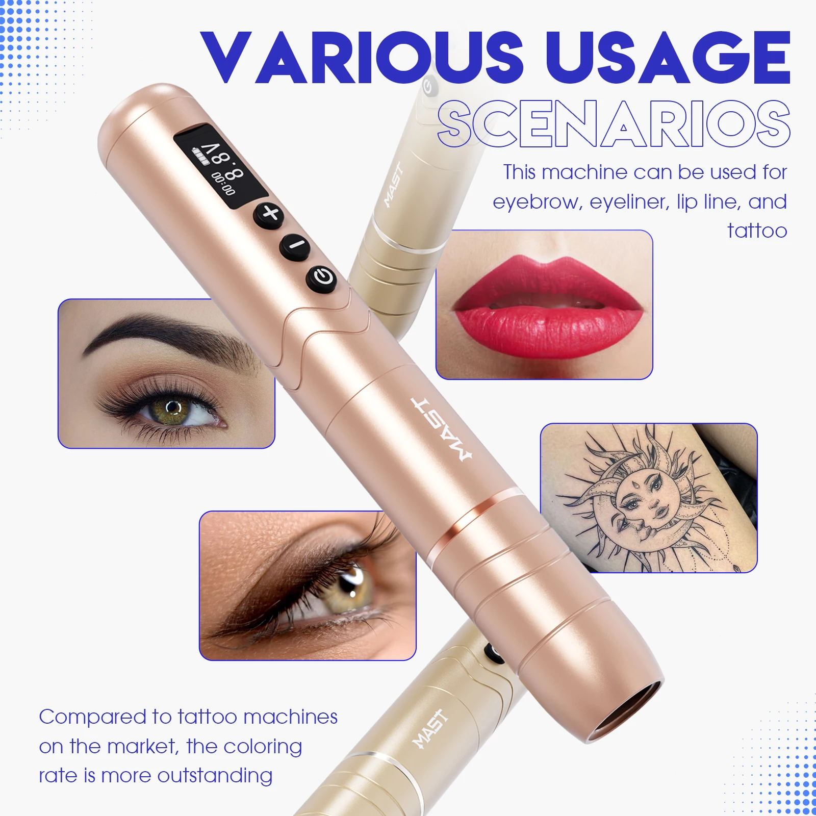 Professional Mast Tour Nano 2 Wireless Tattoo Pen For Artist