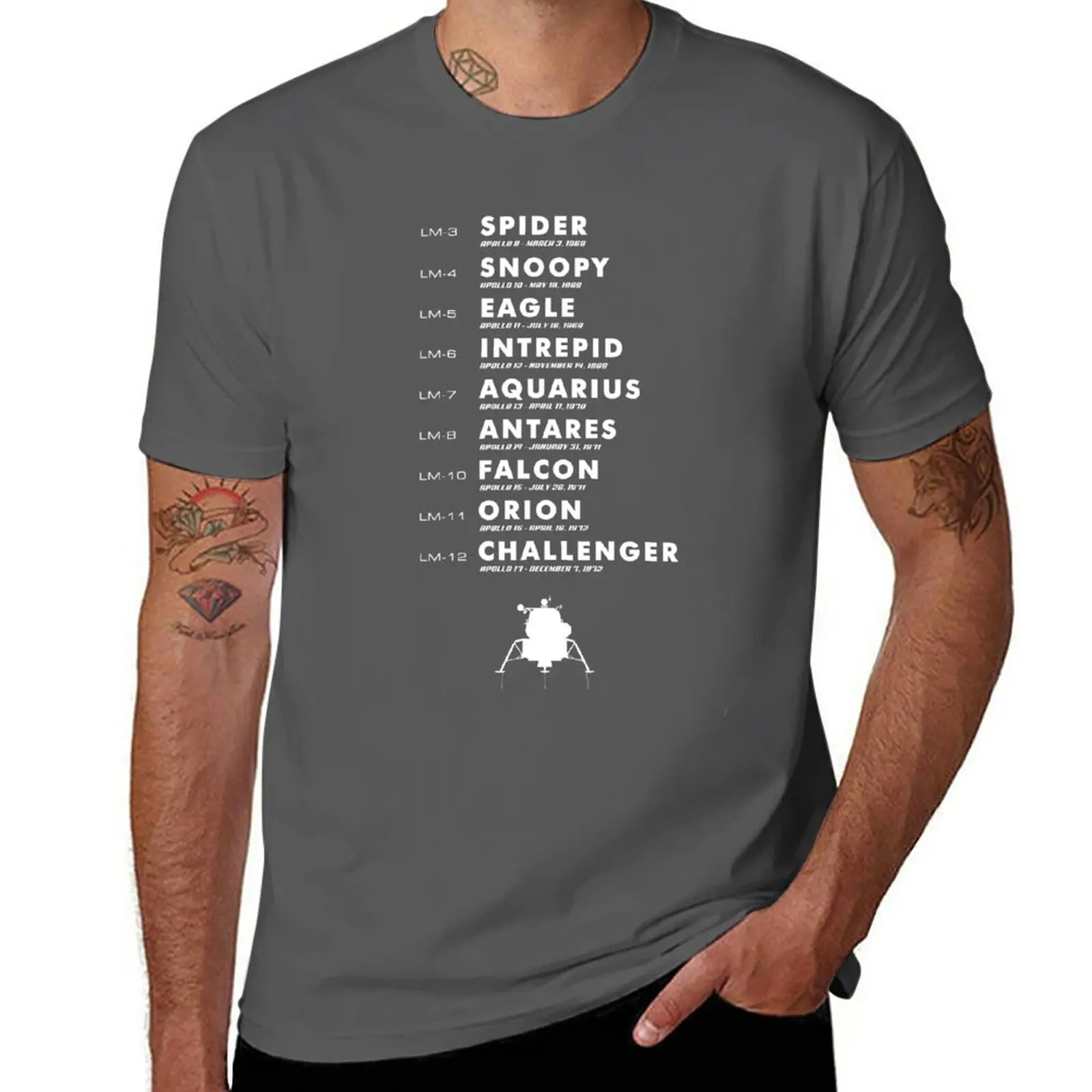 

New List of Apollo Lunar Modules T-Shirt t shirt man animal print shirt for boys quick-drying t-shirt t shirts for men