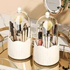Makeup Brush Holder with Lid 360 Rotating Makeup Brush Holder Organizer for Vanity Desktop Countertop Dresser Table 1