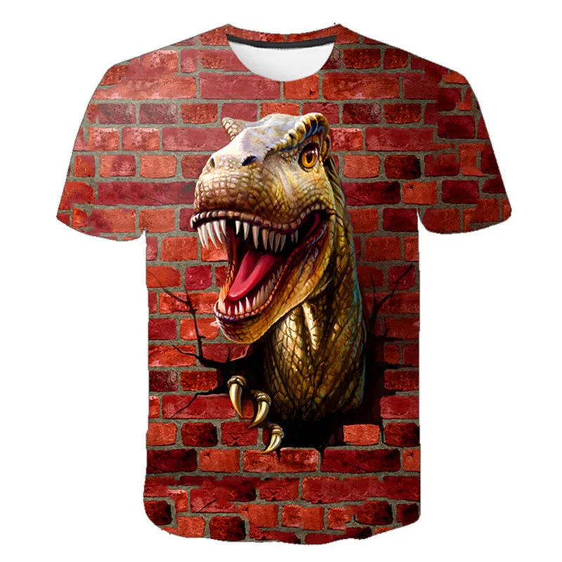 Fashion Children's Clothes Dinosaur T-shirt cool T Shirt Kids Cartoon Tshirt Baby Girls Boys Clothing Summer Tops 3-14T essential t shirt