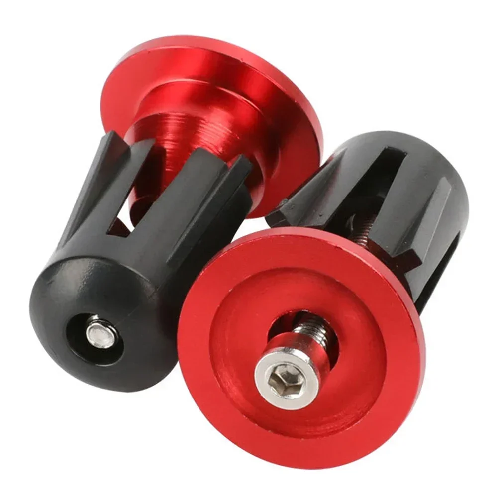 Bicycle Bar End Plug Road Mountain Bike Handlebar End Cap Aluminum Alloy Bicycle Handle Bar Cap Handlebar Plugs Accessories