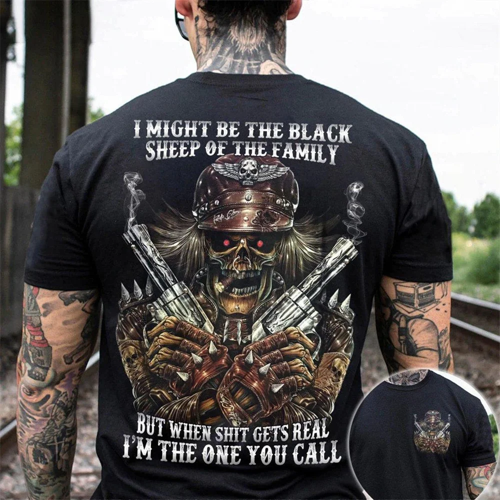 

3D The best Death God Gun God Pattern Street Trending Products Comfortable Breathable Material Cool and dazzling T Shirt For Men