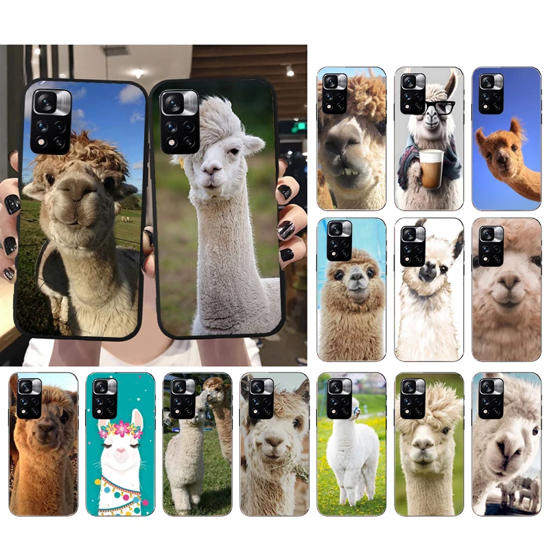 

Alpaca Llamas Phone Case For Xiaomi Redmi Note 12 Pro 11S 11 10 Pro 10S 12R 12S 12 ProPlus Redmi 10 9C