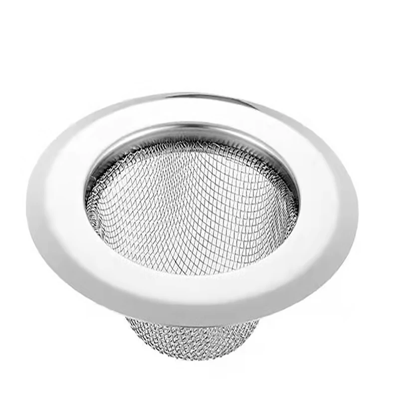 1PCS Kitchen Sink Filter Stainless Steel Mesh Sink Strainer Filter Bathroom Strainer Drain Hole Trap Waste Screen