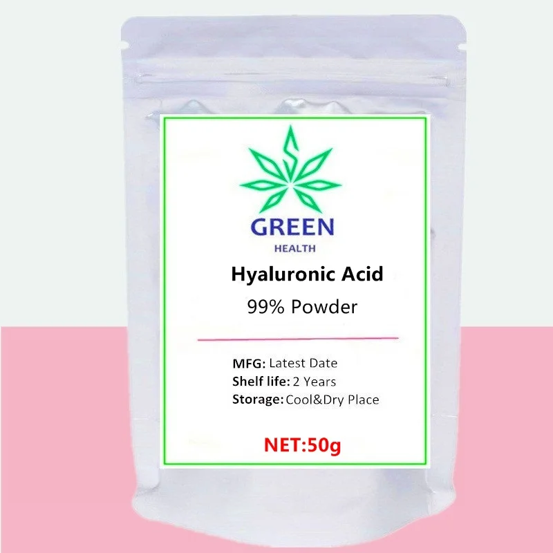 

50-1000g High Quality Hyaluronic Acid Powder,Free Shipping