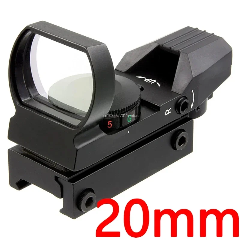 Red Dot Sight Hd101AJ Red Dot Sight HD101 Collimator Rifle Red Green Dot Reflex Sight Scope Fit 20mm Weaver Rail for Airsoft Hunting Rifle
