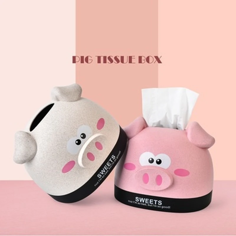 

Creative Paper Towel Box Living Room Home Napkin Roll Paper Tube Bedroom Dormitory Desktop Simple Cute Cartoon Tissue Box