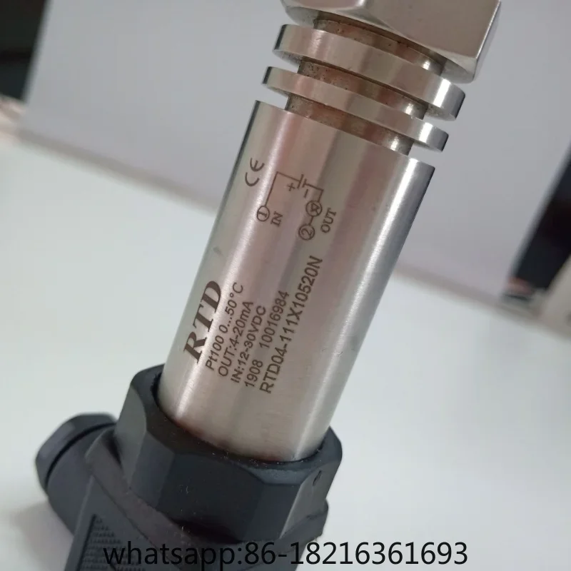 Temperature Sensor RTD04-111X10520N-50 Degrees 4-20mA Output 105mm Long
