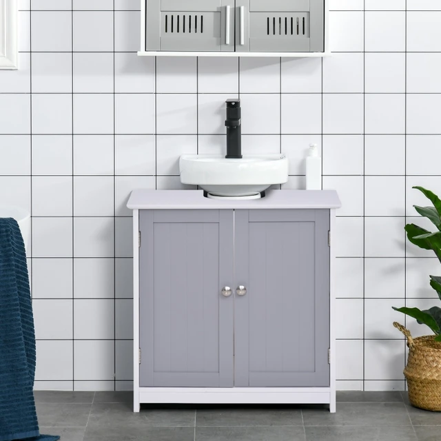 2 Doors Storage Cabinet Under Sink Bathroom Vanity