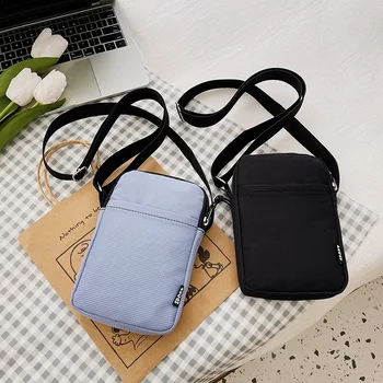 Borsa per cellulare alla moda Borsa a tracolla da donna Mini borsa a tracolla piccola per tutti i fiammiferi Portamonete con collo appeso Borsa verticale 1