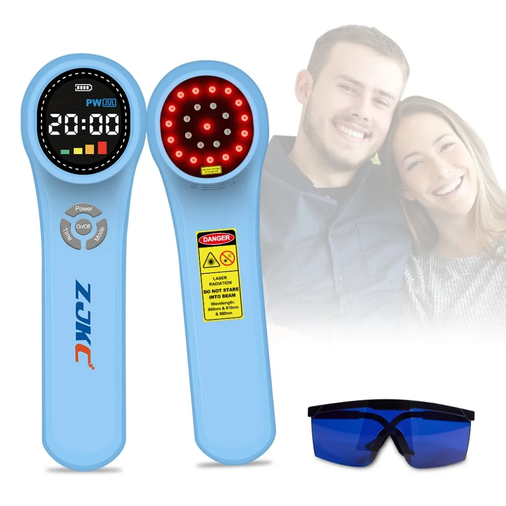 

ZJKC 1760mW Low Level Cold Laser Therapy Device Pain Relief Arthritis Red Light Physiotherapy 660nm 810nm 980nm Wound Healing