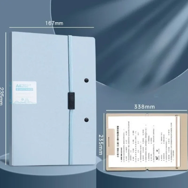 1 Foldable File Holder with Dual-Way Shoulder Strap, Document Organizer for Office/School Travel Use - Portatile Briefcase