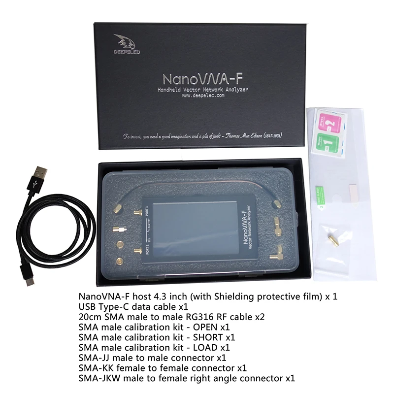 NanoVNA-F 4.3 ġ IPS LCD ÷  Ʈũ м, V3.1  ׳ м,  HF VHF UHF