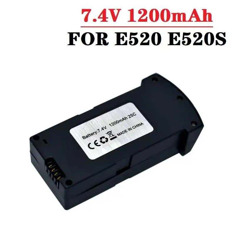 Batterie LiPo 7.4V 1200mAh 25C pour Drone E520 E520S