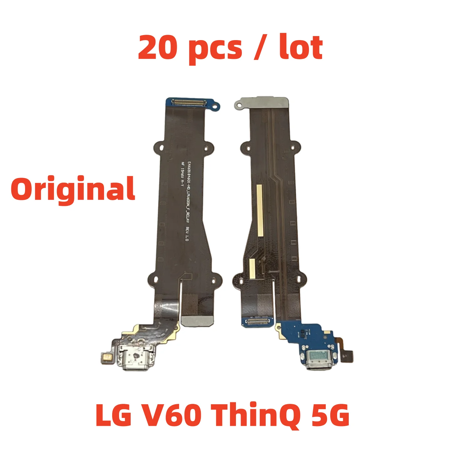 

20 Pcs/Lot USB Charger Dock Connector Board Charging Port Flex Cable For LG LM-V600 LMV600EA V600 V60 ThinQ 5G