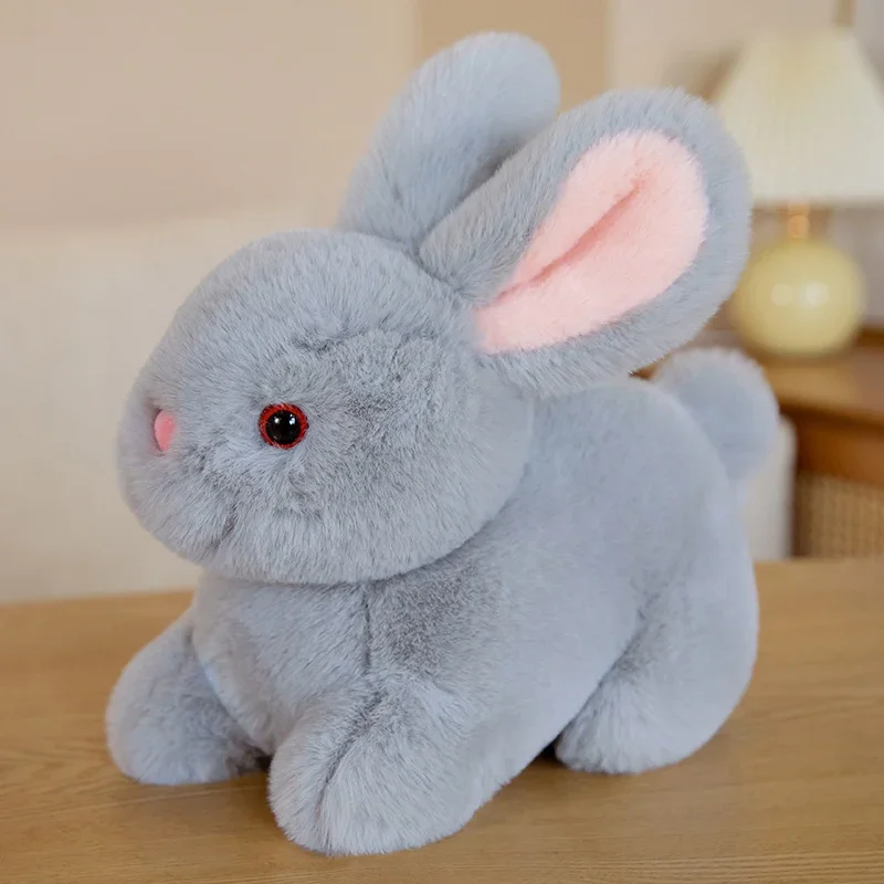 thumbnail image 1 of Cartoon Fluffy Rabbit Plush Toys Cute Soft Stuffed Bunny Dolls Pendant Plush Keychain Pillow Children Kids Birthday Xmas Gifts, 1 of 5
